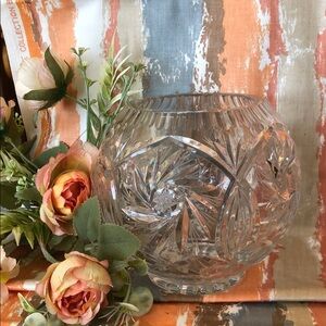 Crystal Cut Glass Vase